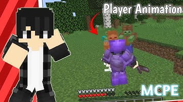 Minecraft Best Player Animation Pack For MCPE 1.19.60 | Player Animation Mod For MCPE...