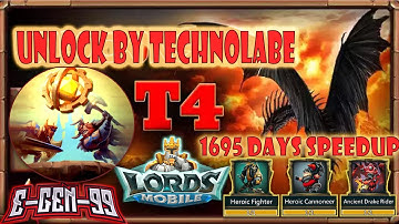 Lords Mobile T4 Fast Unlock Technolabe