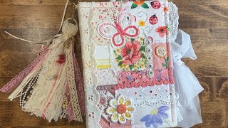 Quilted Baby Girl Junk Journal | Flip Through - ETSY LINK for printable in description