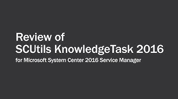 SCUtils KnowledgeTask 2016