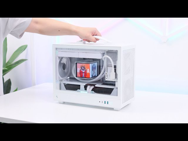 Deepcool CH160 Plus mATX Full White Aesthetic AMD PC BUILD - YouTube