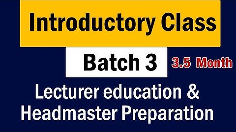 Batch 3 introductory class by Zeshan Umar Educationist