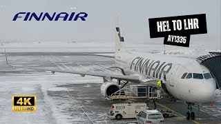FINNAIR A321 AY1335 Business Class - Helsinki to London Heathrow, Platinum Wing Lounge (2024) (4K)