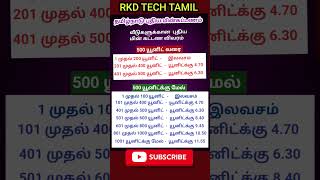 தமிழ்நாடு மின் கட்டண விவரம் /# #rkdtechtamil