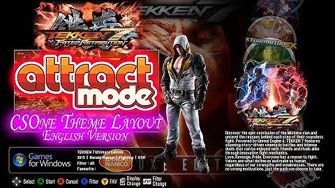 CSOne Theme Layout for Attractmode (English Version) 어트랙트모드 CSOne 테마 영문판