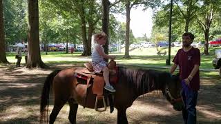 Mia riding Horse! by Tammy Skinner Pugh 61 views 4 years ago 1 minute, 56 seconds