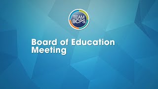 Famous Meeting of the Baltimore County Board of Education - January 13, 2026 Profile