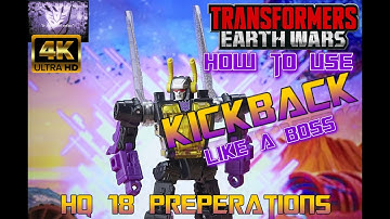 HOW TO: Use Kickback LIKE A BOSS!- Transformers Earth Wars- TFEW 4K UHD #tfew #transformers