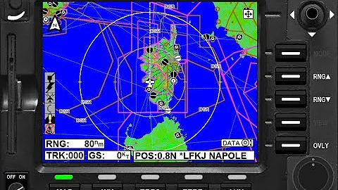 KMD 850 Multi-Function Display. Simulator