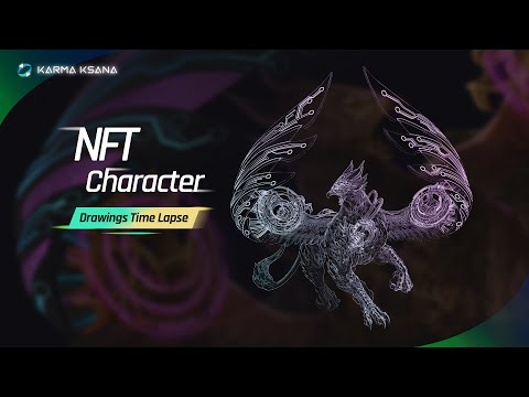 【Karma Genesis】NFT character drawing process @Karma Ksana #nft #nftart #art #crypto #blockchain