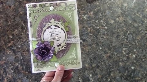 TUTORIAL -  ANY OCCASION CARD DESIGNS BY SHELLIE TRANQUIL GARDENS PAPER COLLECTION