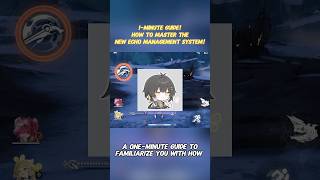 1-MINUTE GUIDE! How to Master the New Echo Management System! #wutheringwaves #wuwa #wuwacreator