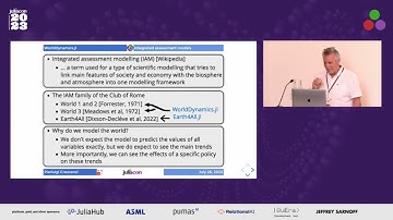 A Julia Framework for World Dynamics Modeling and Simulation | Pierluigi Crescenzi | JuliaCon 2023