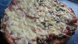 ДВЕ ПИЦЦЫ с колбасной и мясной начинкой