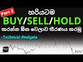 හරියටම  BUY/SELL/HOLD කරන්න ඕන වෙලාව තීරණය කරමු (Part 2) | Technical Analysis for Informed Decisions