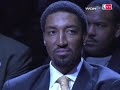 Scottie Pippen jersey retirement ceremony