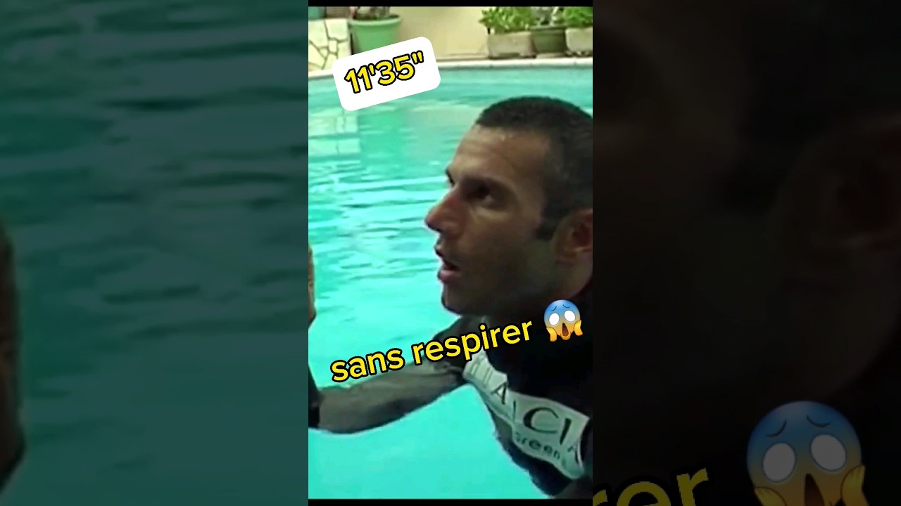 IL TIENT 11MIN ET 35 SECONDES SANS RESPIRER #worldrecord #apnea #apnee #freediving #pool #record