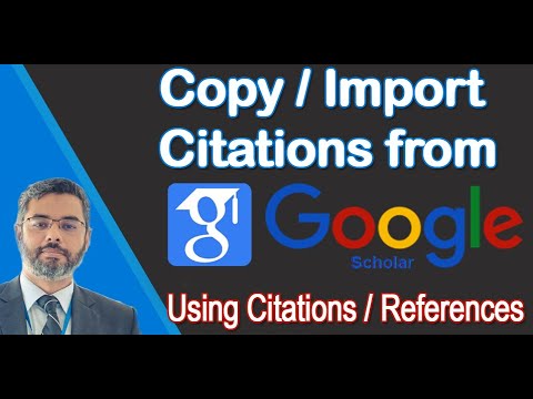 How to copy Citations from Google Scholar and use it Research Papers  MsWord File in APA IEEE style