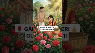 Garib Kisan Ki Gulab Ki Kheti Ne Badal Di Kismat 😱🌹 | Hindi Moral Story #shorts