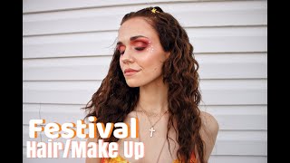 Festival Make Up/Hair Tutorial | Gabby J David