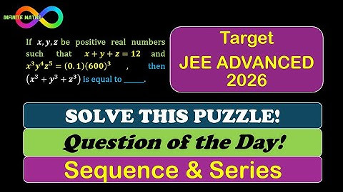 Can You Solve This Puzzle? | Sequence & Series | JEE 2026 | Question of the Day