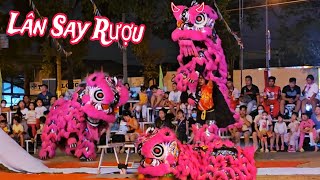 Múa Lân Say Rượu Nhảy Địa Bửu Cực Hay 2024 / Múa Lân Việt Nam / Đầu Lân Hồng / Lion Dance Barongsai