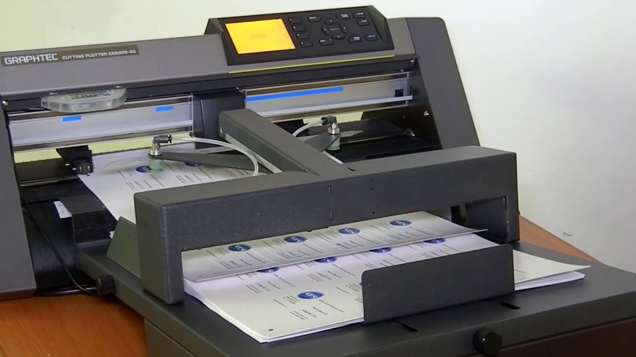 Graphtec CE6000 Business card - YouTube