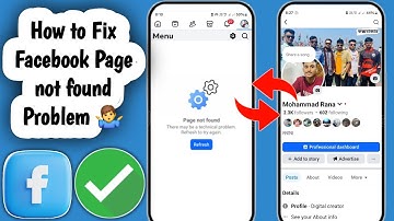 How to Fix Facebook Page not found Problem | There may be a technical problem in Facebook 