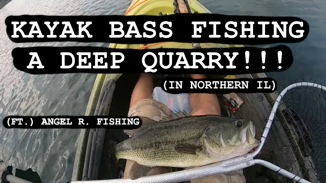Kayak Bass Fishing a DEEP QUARRY LAKE!!! Fishing the FALL TRANSITION