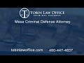 If you are dealing with criminal charges in Mesa, you need a criminal defense attorney who can help you to get the best possible outcome. Tim Tobin with Tobin Law Office has years of experience on both sides of the courtroom and can assist you in getting your charges reduced or maybe even dropped .