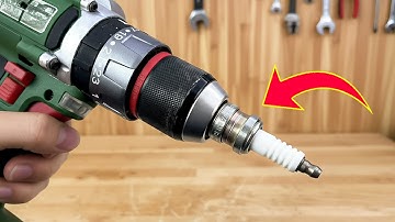 Every House Needs This And No One Does It!! Install old spark plug into drill