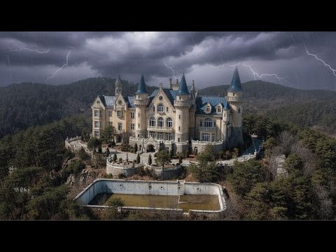 Silip sa Napabayaang Disney Castle Mansion na May Higanteng Pool at Resort!
