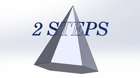 Hexagonal Pyramid Just in 2 steps! | Solidworks 2024 beginner