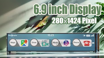 Bar Type 6.9 inch 280x1424 IPS TFT Capacitive Touch Screen,MIPI Interface