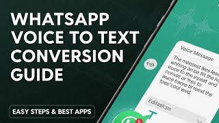 How to Convert WhatsApp Voice Messages To Text How to Convert WhatsApp Voice Messages To Text