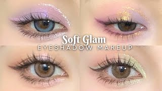 Soft Glam Cut Crease Eyes Makeup- 4 Ethereal And Elegant Styles Easy Tutorial By 再吃一斤羊