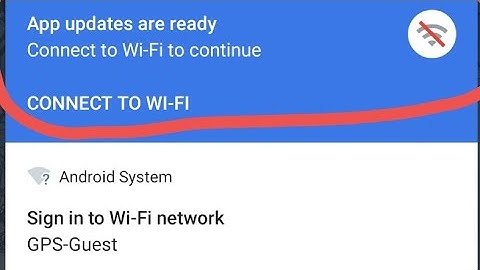 How to remove app updates are ready connect to wifi continue-android setup problem