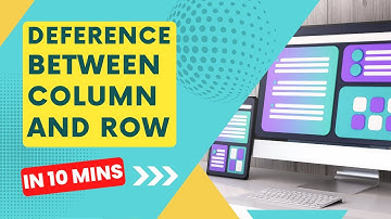 Difference   between Column and Row with Scrolling  | Flutter-Dart |