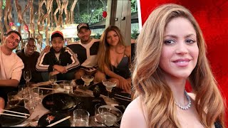 Shakira Hangs with Lewis Hamilton in Spain after Grand Prix