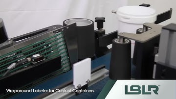 LBLR Wraparound labeler for conical containers labeling machine