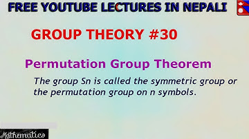 Sn is called Symmetric Group on n symbols || GROUP THEORY #30 ||