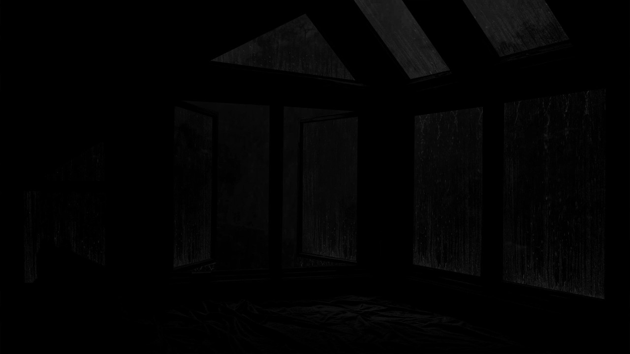 Peaceful Rain in Outside the Window | Dark Room Rain Ambience for Deep Sleep
