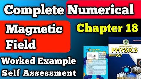 Numerical solution chapter 18 magnetic field class 12 new physics book Second year unit 18 Numerical