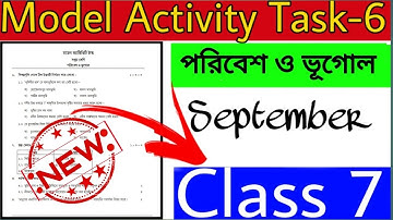 Class 7 Geography Model Activity Task Part 6 2021