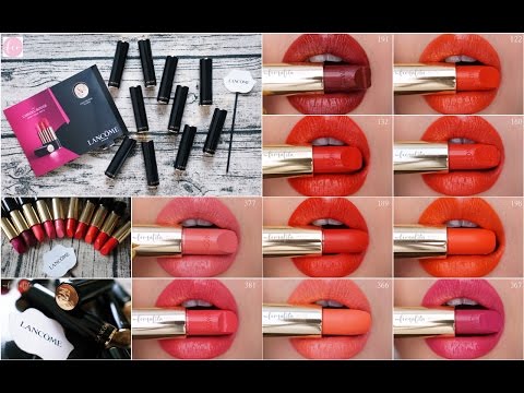 LANCOME L’ABSOLUE ROUGE INTIMATTE 10color review / DumA. 