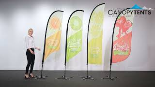 Feather Flag Installation Guide | Branded Canopy Tents Feather Flag Setup Expose Yourself