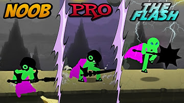 NOOB vs PRO vs THE FLASH - Stickman The Flash