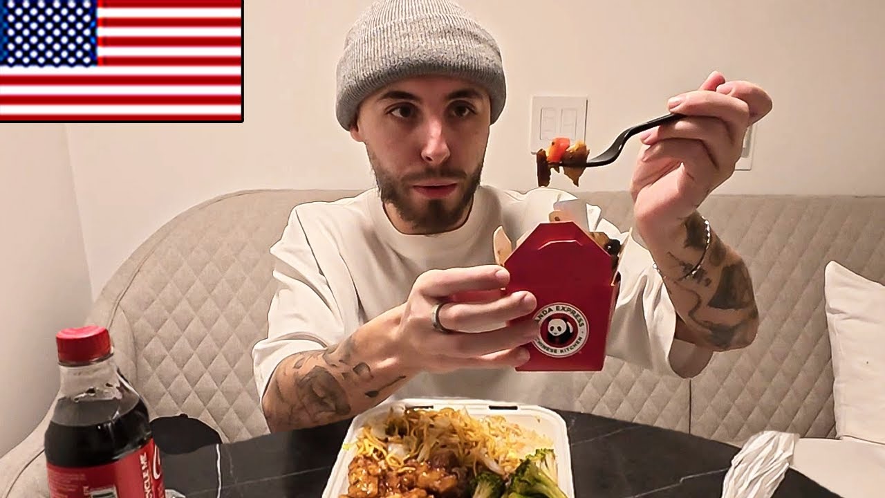British Guy tries Panda Express in America for the first time!