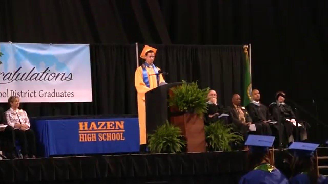 Kyle Hanis graduation speech Hazen High School Class of 2015 YouTube
