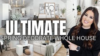 2 HOURS OF SPRING DECORATING IN 3 HOMES! | ULTIMATE SPRING DECORATE WHOLE HOUSE | SPRING DECORATING